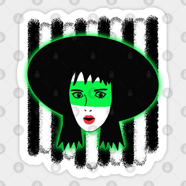 Lydia Deetz Sticker by Lydia's Green Light Closet 